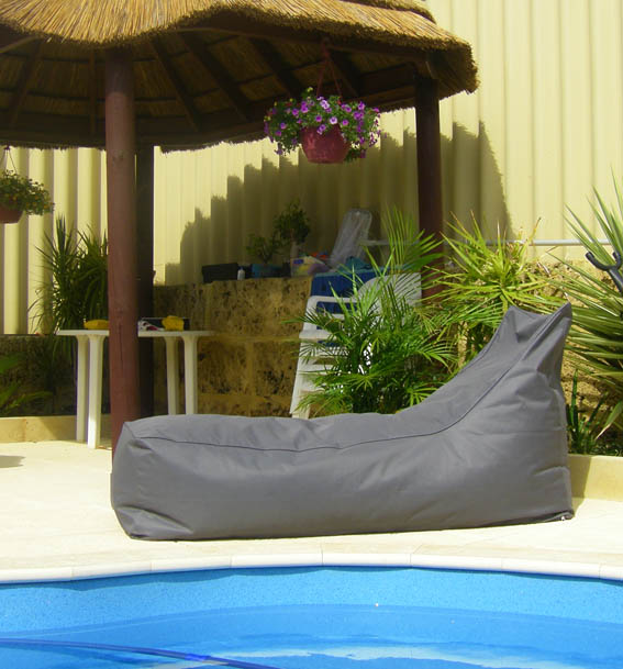 single chaise lounger outdoor beanbag