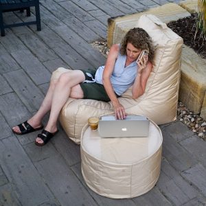 Outdoor Beanbags Ottoman Chair Round Stool